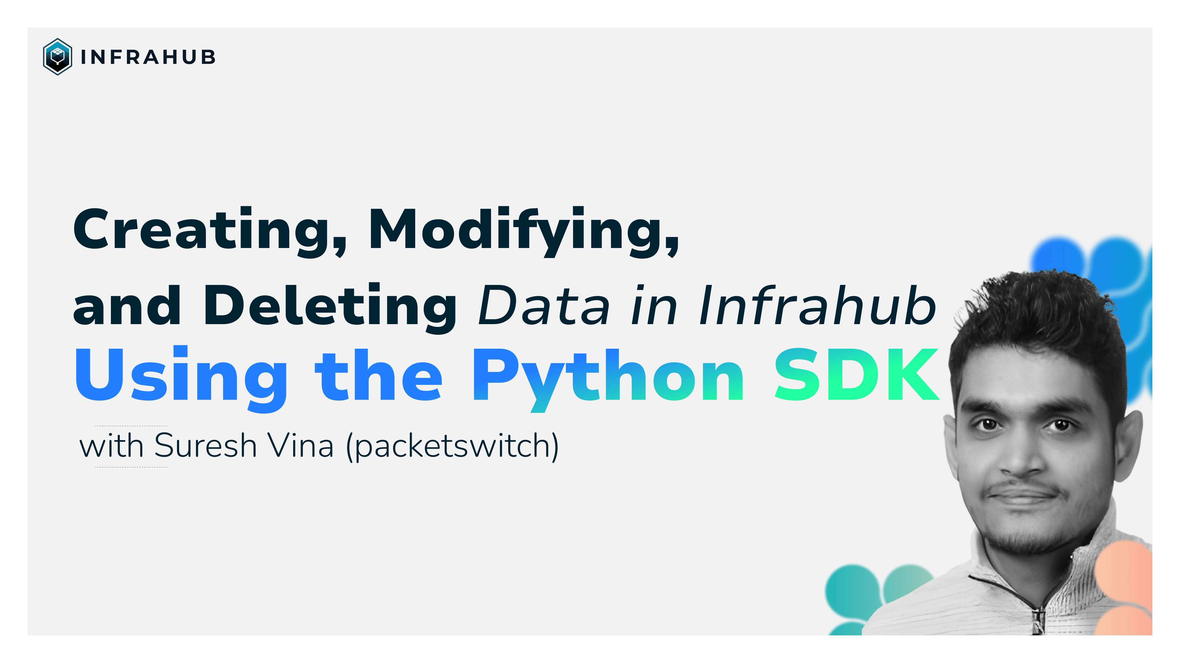 Infrahub Python SDK title card