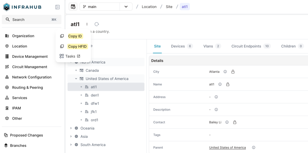 Creating, Modifying, and Deleting Data in Infrahub Using the Python SDK 7 infrahub python sdk 7 copy id hfid