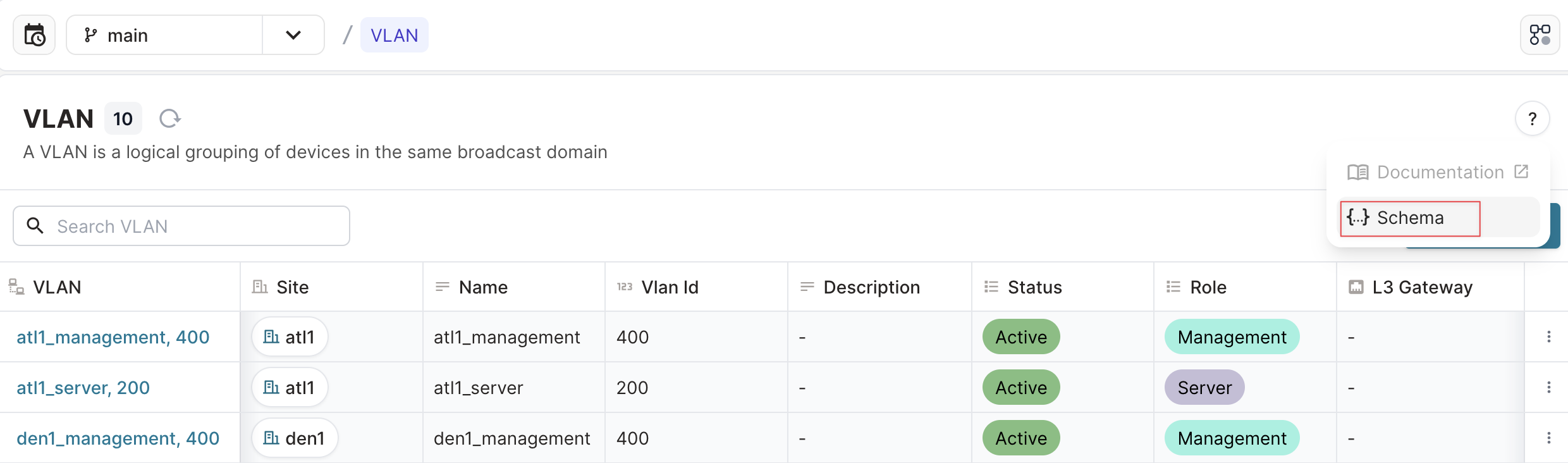 Infrahub Python sdk - schema